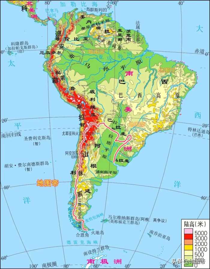 一座高山分开智利和阿根廷，边境线有多长？